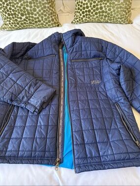 Men's Quilted Navy Jacket